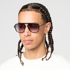 SNIPES Aviator Sunglasses crna