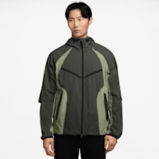 Nike   Tech Dri-FIT Woven Color-Block Windrunner Loose Jacket vert