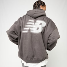New Balance Halftone Blur Hoodie cinzento