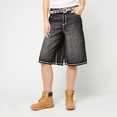 Urban Classics Ladies Denim Bermuda szary