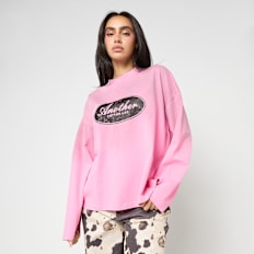 Another Cotton Lab Another Vintage Logo Washed Longsleeve lichtroze