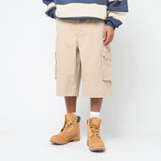 Urban Classics Washed Workwear Cargo Shorts beige