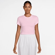 Nike   Sportswear Chill Knit Cropped T-Shirt rose
