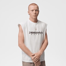 Jordan Brooklyn Graphic Sleeveless Muscle Top beż