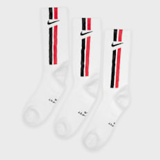 Nike   3 PACK - Everyday Elevated Crew Stripe Socks bijela