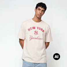 New Era MLB CF Graphics Regular Tee New York Yankees beige