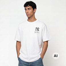 New Era MLB CF Graphics Regular Tee New York Yankees blanc