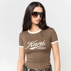 Karl Kani Varsity Tiny T-Shirt castanho