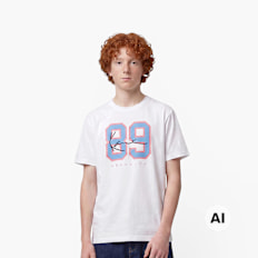 Karl Kani Signature 89 Mesh T-Shirt Junior wit