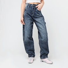 Urban Classics Ladies Balloon Fit Jeans niebieski