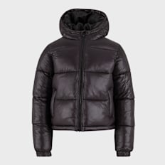 Urban Classics Shiny Puffer Jacket With Hood schwarz