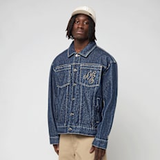 New Era Script Denim Jacket azul