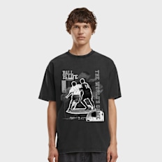 Mister Tee Ball Is Life Vintage Oversize Tee crna