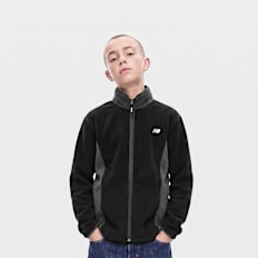 New Balance Borg Full Zip Through Funnel Jacket czarny