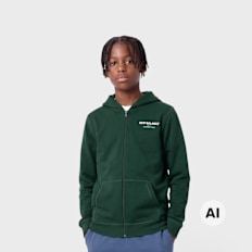 New Balance Sports Club Graphic Zip Hoodie zelena