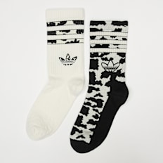 adidas Originals 2 PACK - Animal Graphic Crew Socks preto