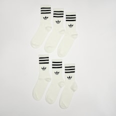 adidas Originals 6 PACK - 3-Stripes Crew Socks bianco