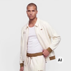 New Balance Sport Legacy Pique Jacket angora (aga) bruin