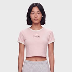 New Balance Trackside Ringer T-Shirt Pink