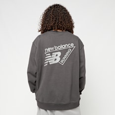 New Balance Classic Tri-Logo French Terry Crew grau