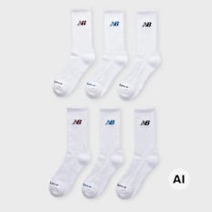 New Balance 6 PACK - Everyday Seasonal Crew weiß