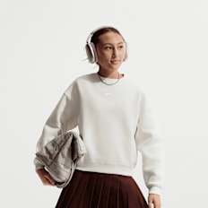 Jordan Sportswear Studio Boxy Fleece Crew-Neck beż