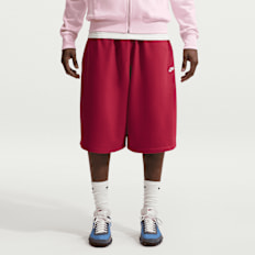 Nike   Sportswear Club Oversize French Terry Shorts vermelho