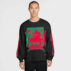 Nike   Graphic Fleece Crew-Neck Sweatshirt multicolore