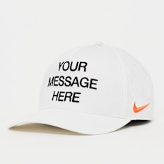 Nike   Rise "Your Message Here" Structured A-Frame Cap bianco