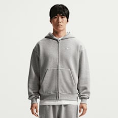 Nike   Solo Swoosh Full-Zip Hoodie grijs