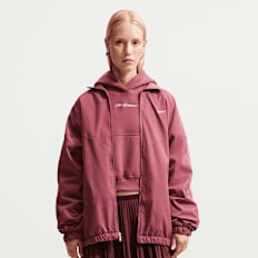 Nike   Studio Fleece Medium Weight Crop Hoodie rose