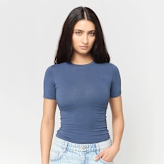 Decibel Basic Baby Tee niebieski