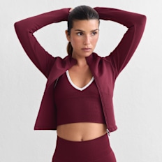 aim'n Shape Seamless Zip Jacket czerwony