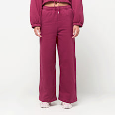Urban Classics Ladies Fluffy Wideleg Trackpants crvena