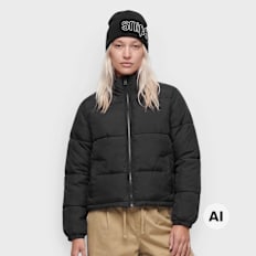 Urban Classics Ladies Short Puffer Jacket black Undefined Color