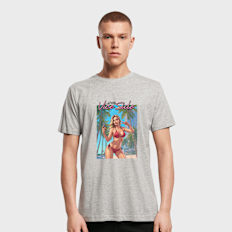 Mister Tee Vice Side Oversize Tee grau