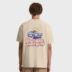 Mister Tee Crown Car Oversize Tee beige