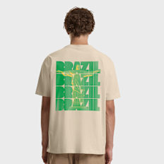 Mister Tee Iconic Brazil Oversize Tee bege
