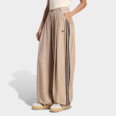 adidas Originals Checks Trouser Loose Pants beige