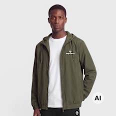 Sergio Tacchini Carson Ripstop Stretch Hoodie Tracktop vert