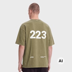 HALO Graphic Boxy T-Shirt groen
