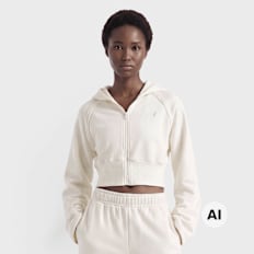 New Balance Brushed Coastal Fleece Full Zip beige