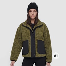 New Balance High Pile Fleece Jacket Grün