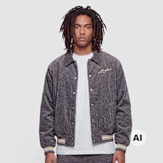 Karl Kani Corduroy Oversized College Jacket gris