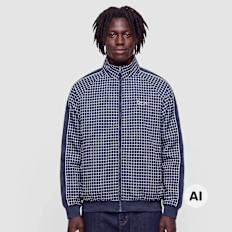 Karl Kani Signature Check Sidestripe Trackjacket blauw