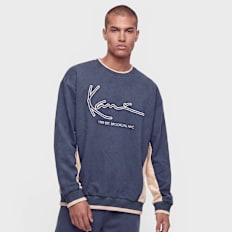 Karl Kani Signature BRK Insert Oversized Crew plava