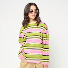 Karl Kani Woven Signature Stripe Oversized Longsleeve multicolorido
