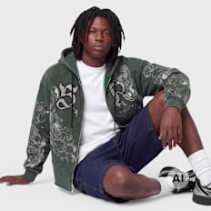 Smoke Rise Trouble In Peace Zip Hoodie verde