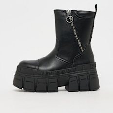 Buffalo Goshper Zip Mid Vegan Nappa black zwart