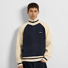 Burocs Knitted Zip Hoodie azul